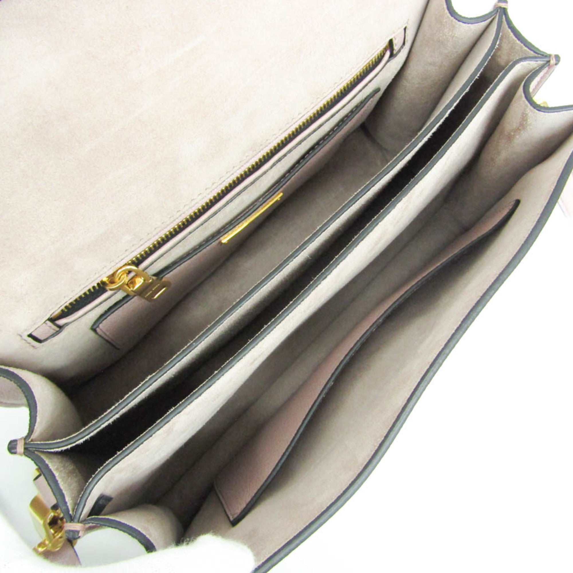 Miu Miu Madras Convertible Compartment Top Handle Leather Pink Leather Handbag (Pre-Owned)