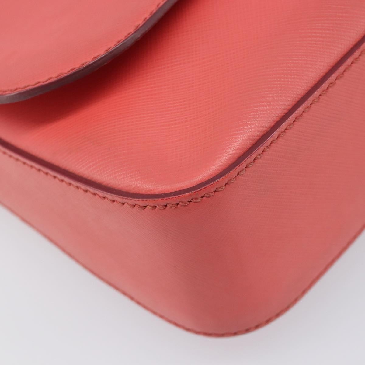 Salvatore Ferragamo Gancini Leather Pink Leather Shoulder Bag Bag (Pre-Owned)