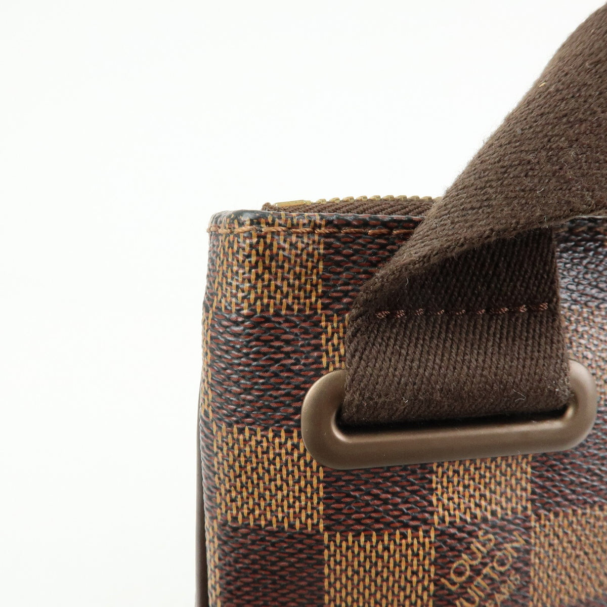 Louis Vuitton Brooklyn Pochette Plate Damier Brown Canvas Clutche & Pouche Bag (Pre-Owned)