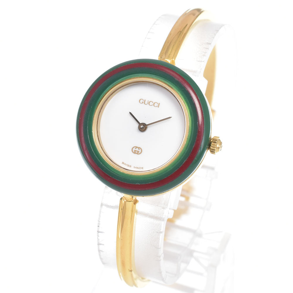 Gucci Interchangeable Bezel Quartz Stainless Steel With Plastic Watch (Pre-Owned)