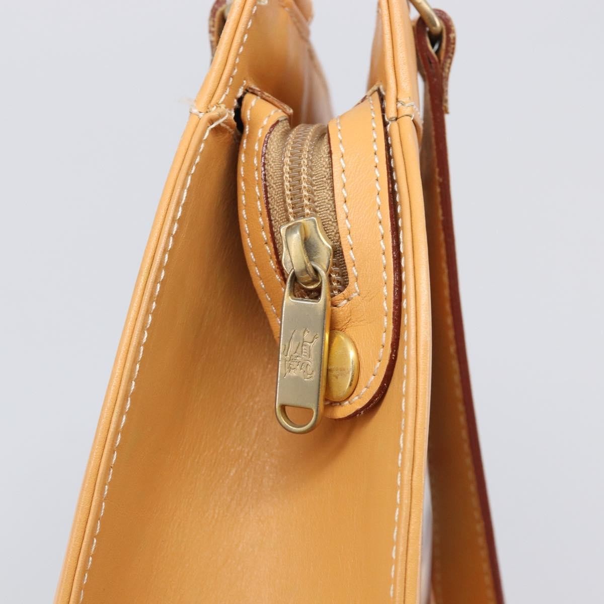 Burberry Nova Check Shoulder Bag Leather Beige Leather Shoulder Bag Bag (Pre-Owned)