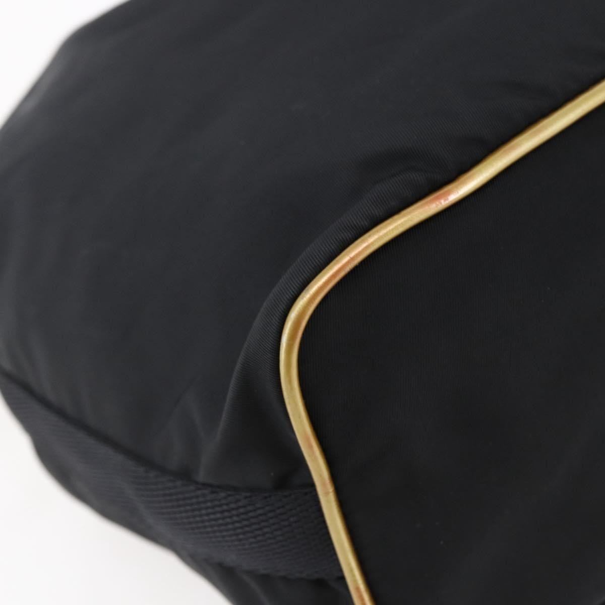 Prada Duet Drawstring Bucket Tessuto Black Nylon Bag (Pre-Owned)