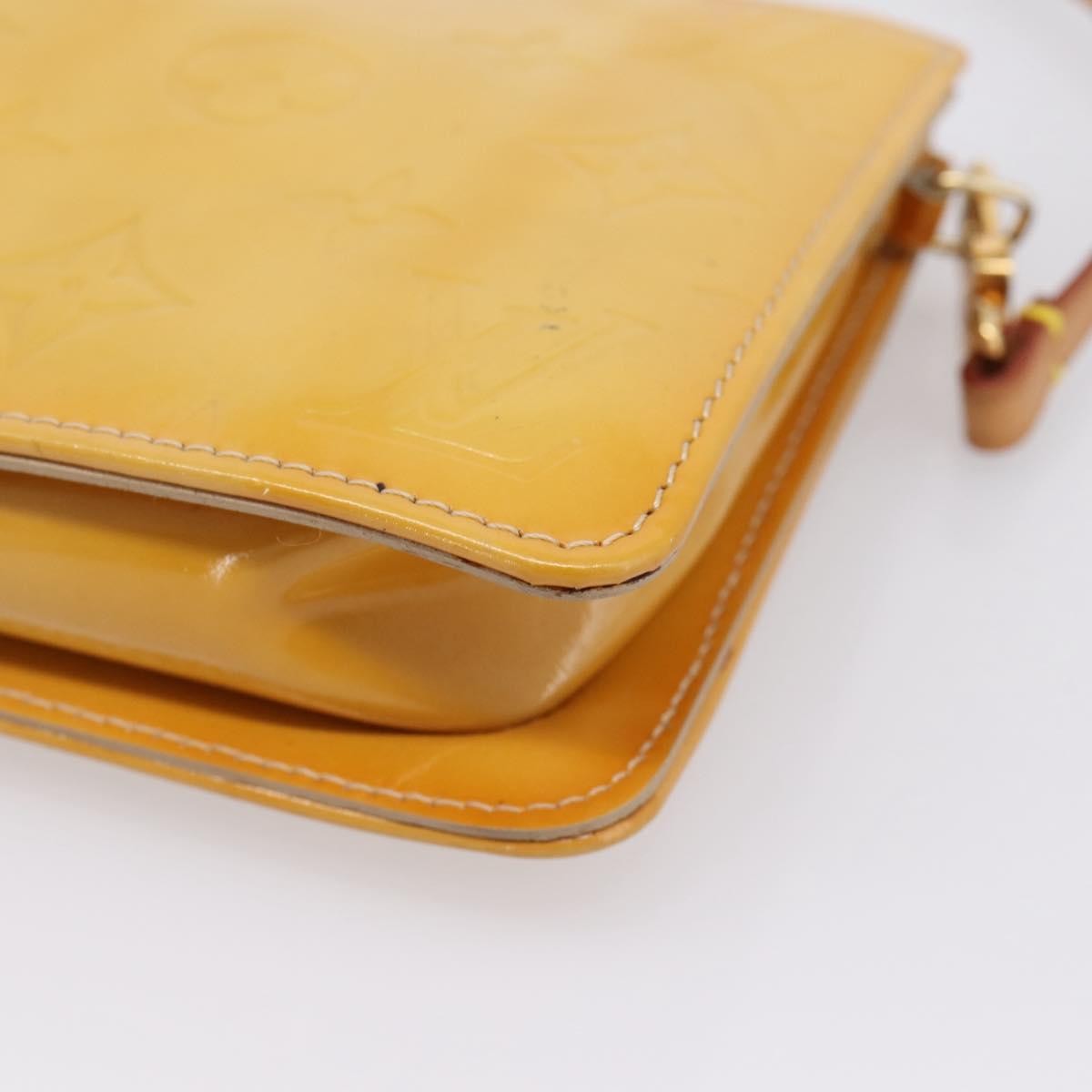 Louis Vuitton Lexington Pochette Monogram Vernis Beige Patent_Leather Clutche & Pouche Bag (Pre-Owned)