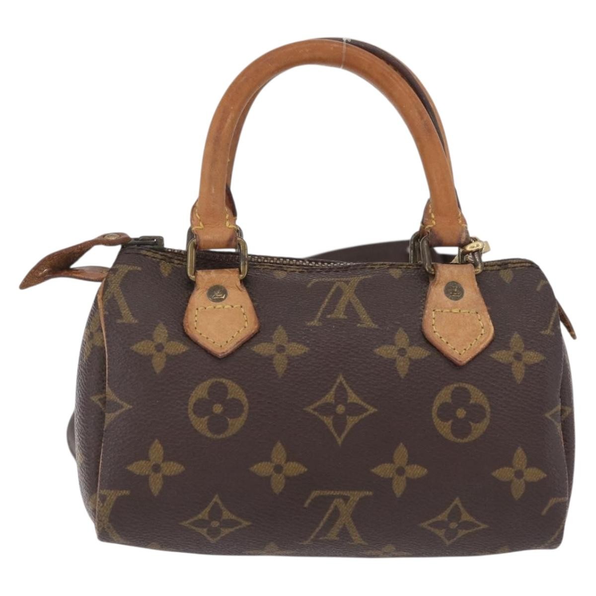 Louis Vuitton Speedy Mini Hl Monogram Canvas Brown Canvas Handbag (Pre-Owned)