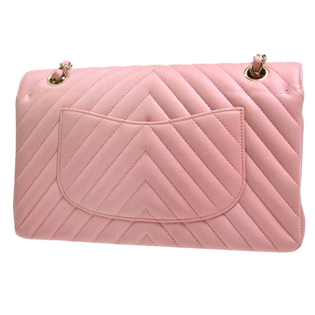 Chanel Shoulder Suede Patchwork Pink Calfskin Shoulder Bag Bag (Pre-Owned)
