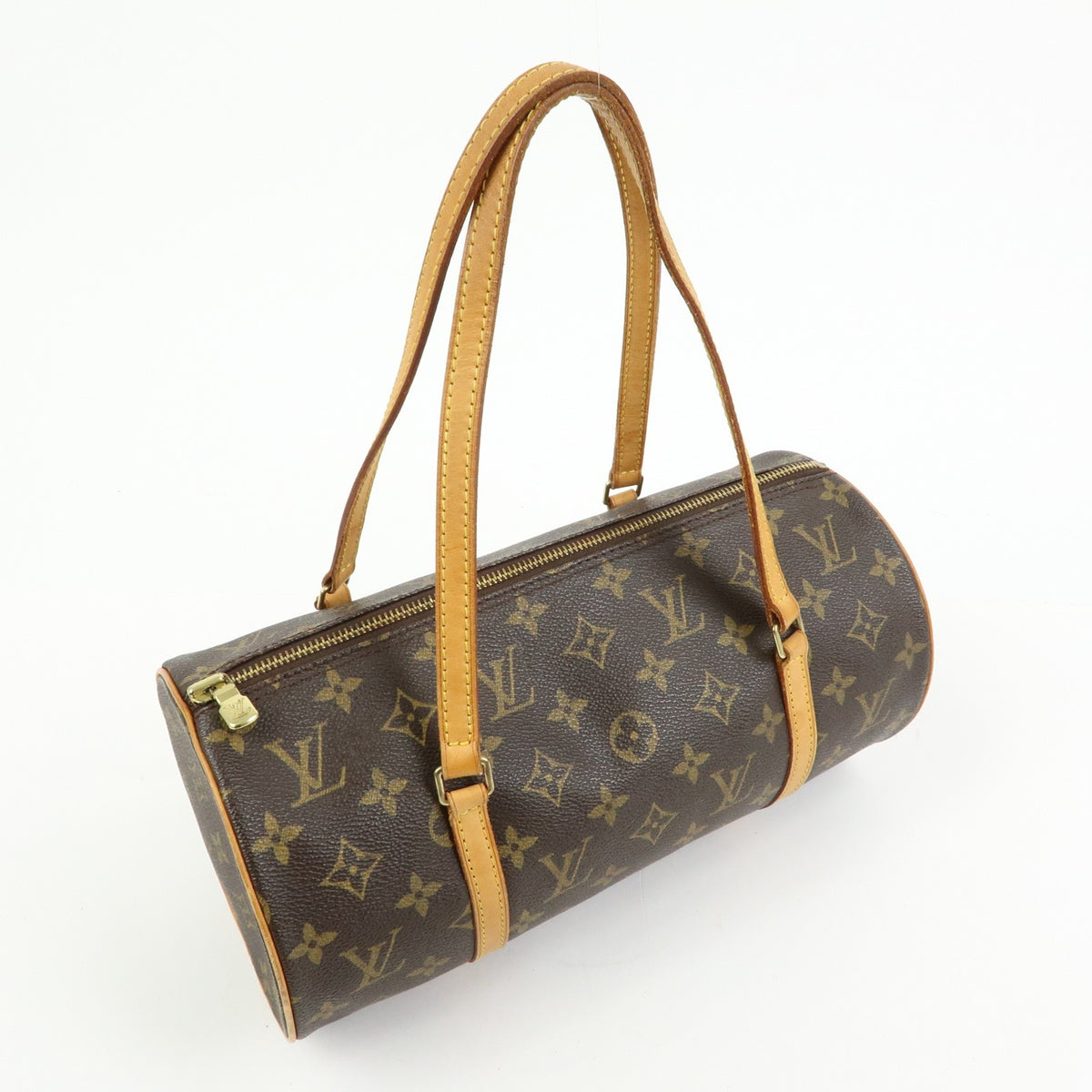 Louis Vuitton Papillon Monogram Canvas Brown Canvas Handbag (Pre-Owned)