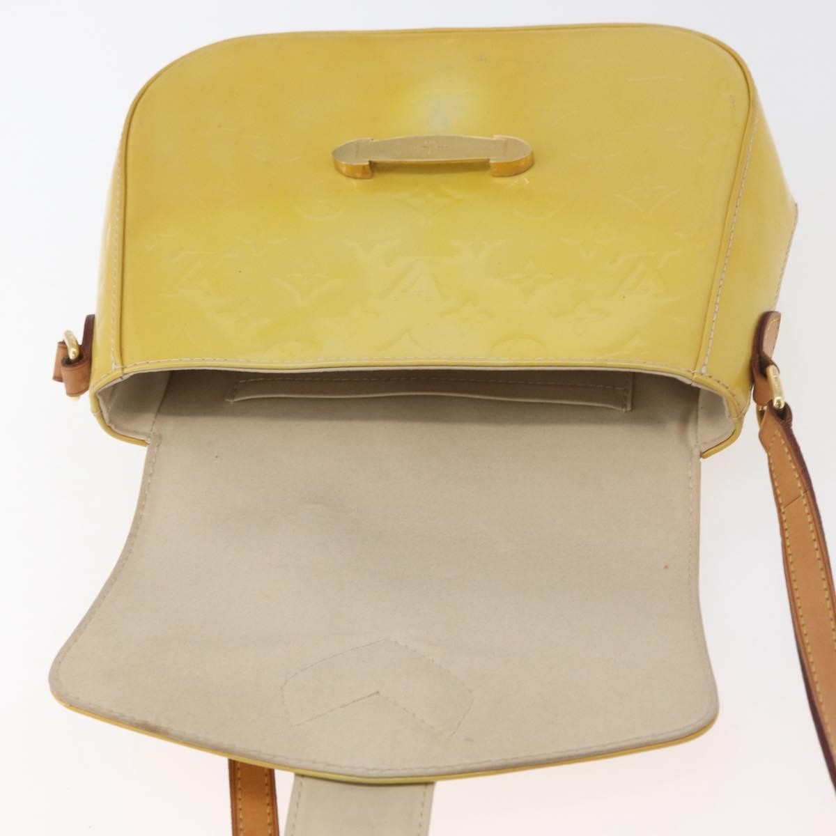 Louis Vuitton Bellflower Monogram Vernis Yellow Patent_Leather Shoulder Bag Bag (Pre-Owned)