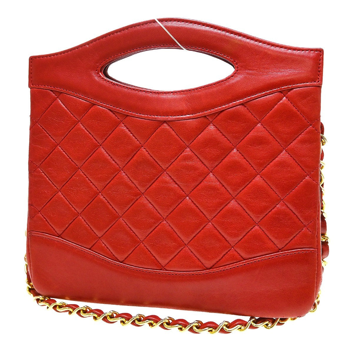 Chanel 31 Shopping Quilted Lambskin Red Leather Shoulder Bag Bag (Pre-Owned)