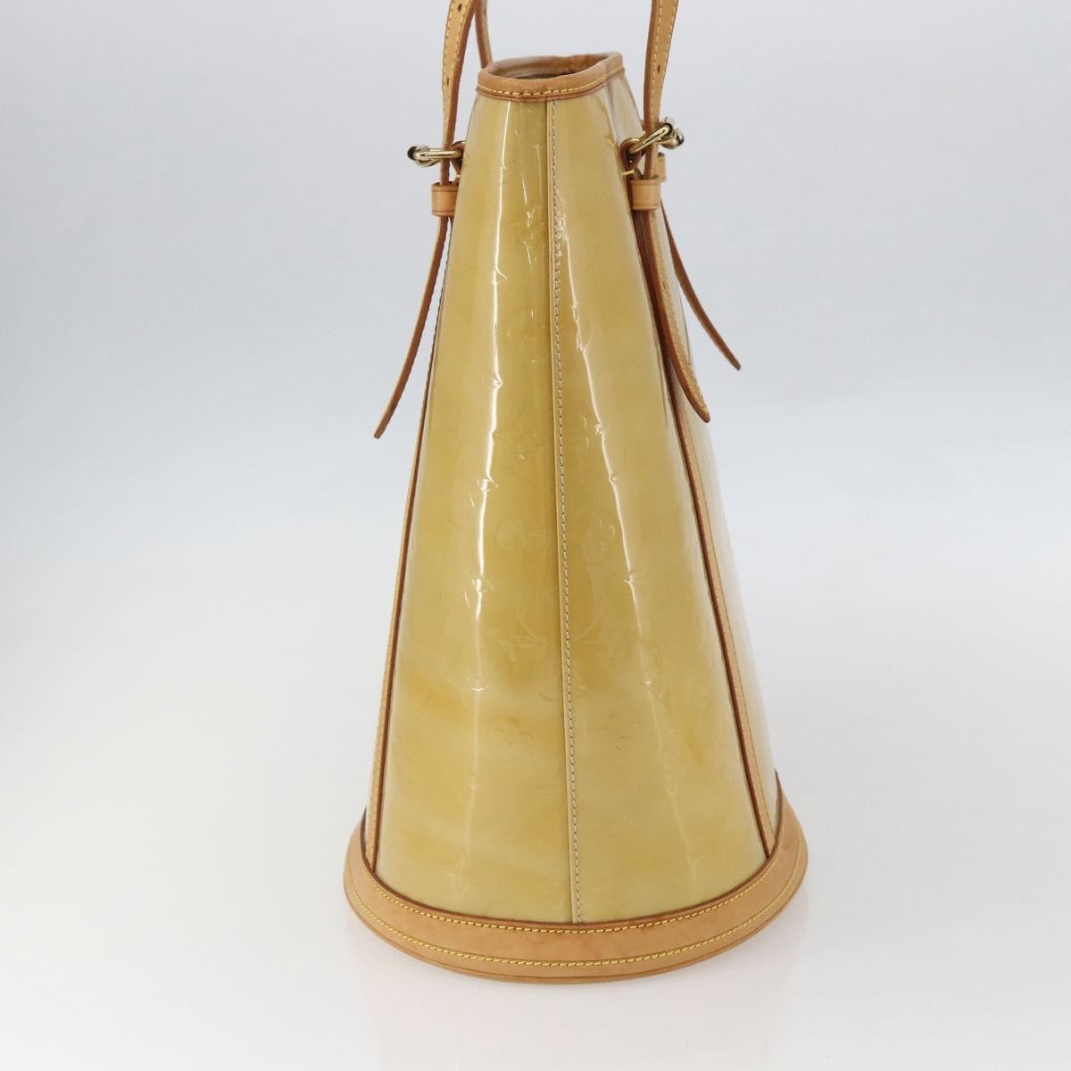 Louis Vuitton Bucket Monogram Vernis Beige Patent_Leather Shoulder Bag Bag (Pre-Owned)