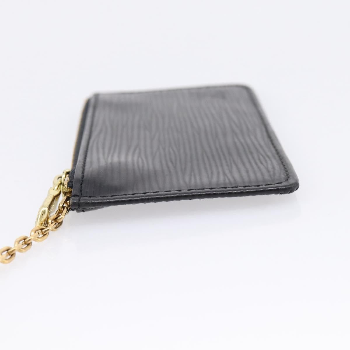 Louis Vuitton Pochette Clés Epi Black Leather Wallets Accessory (Pre-Owned)