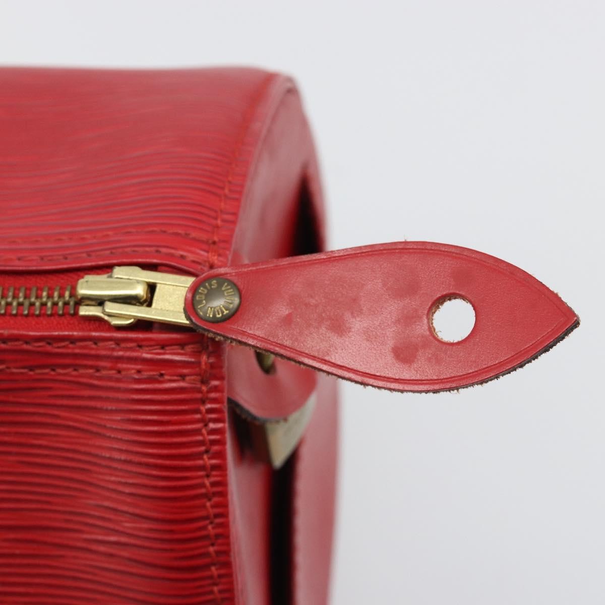 Louis Vuitton Speedy Epi Leather Red Leather Handbag (Pre-Owned)