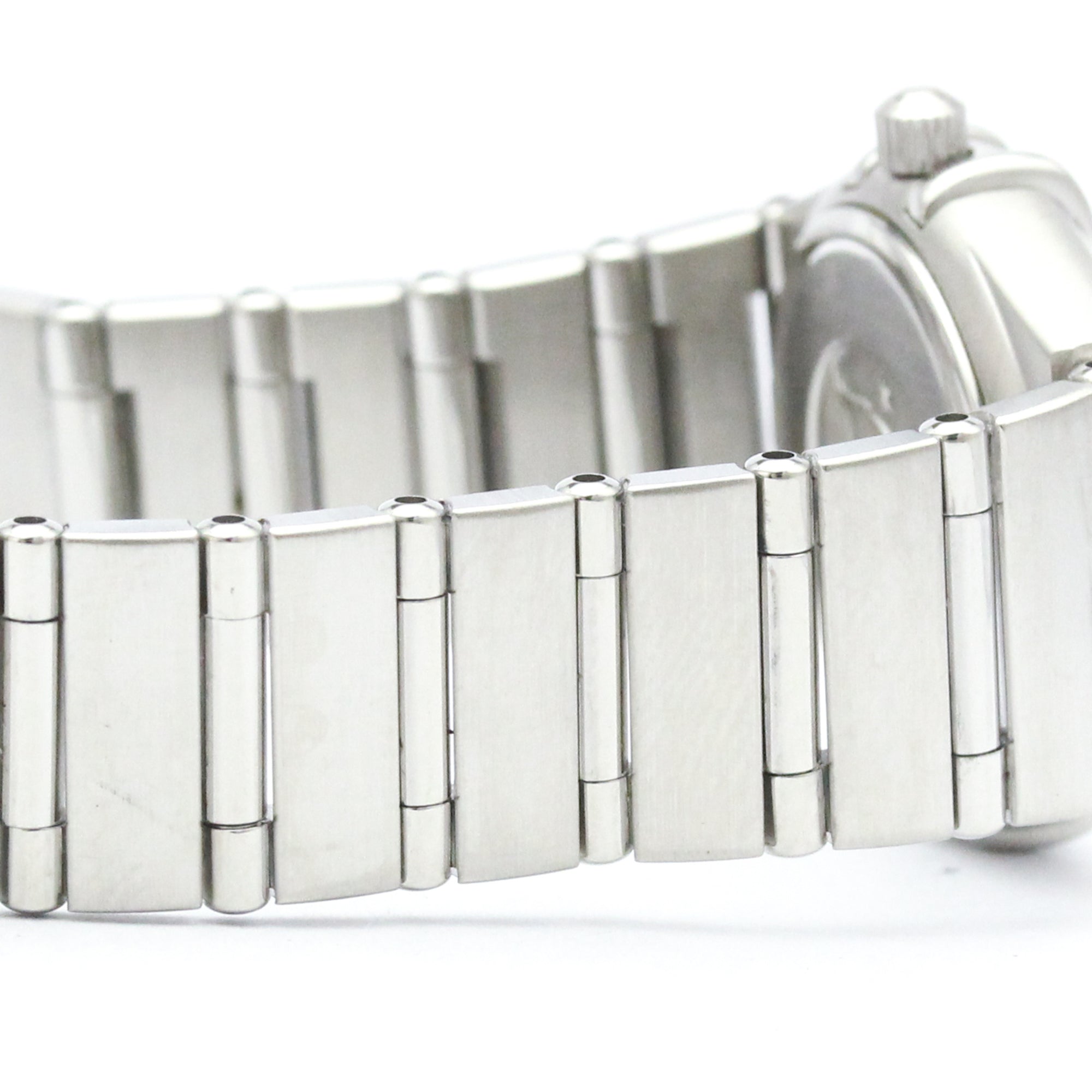 Omega Constellation Quartz Stainless Steel With Diamond Bezel And Markers Watch (Pre-Owned)