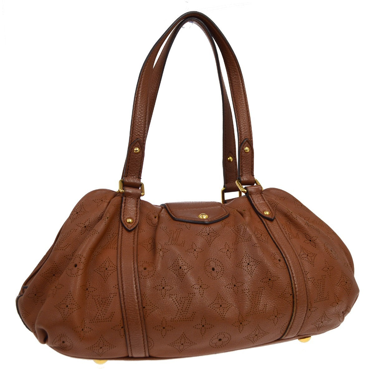 Louis Vuitton Lunar Mahina Leather Brown Leather Shoulder Bag Bag (Pre-Owned)