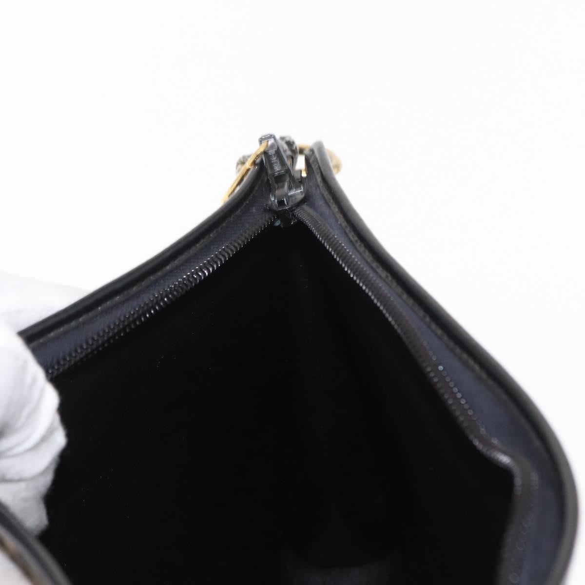 Christian Dior Vintage Cd Trotter Canvas Black Canvas Shoulder Bag Bag (Pre-Owned)
