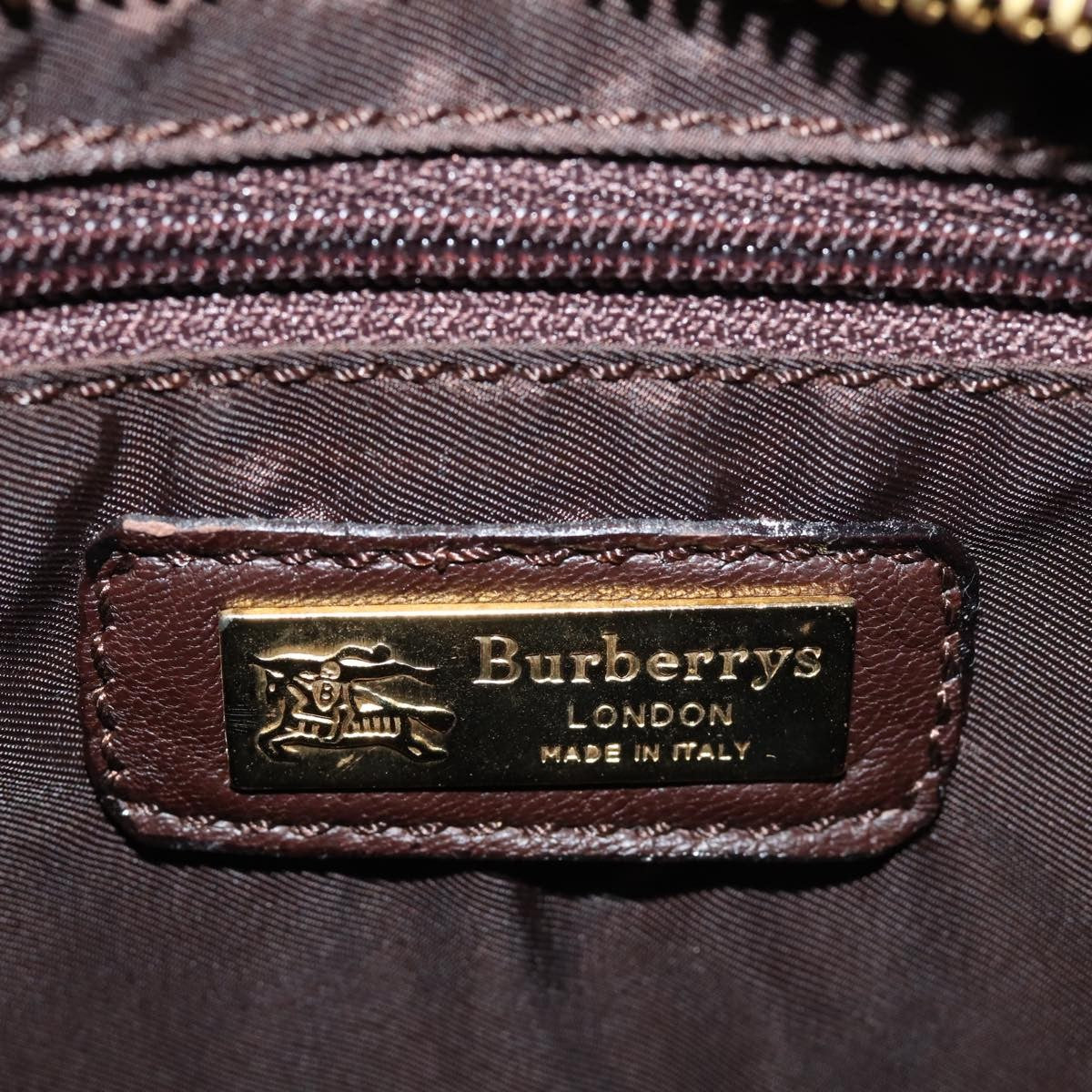 Burberry Nova Check Nova Check Canvas Beige Wool Handbag (Pre-Owned)