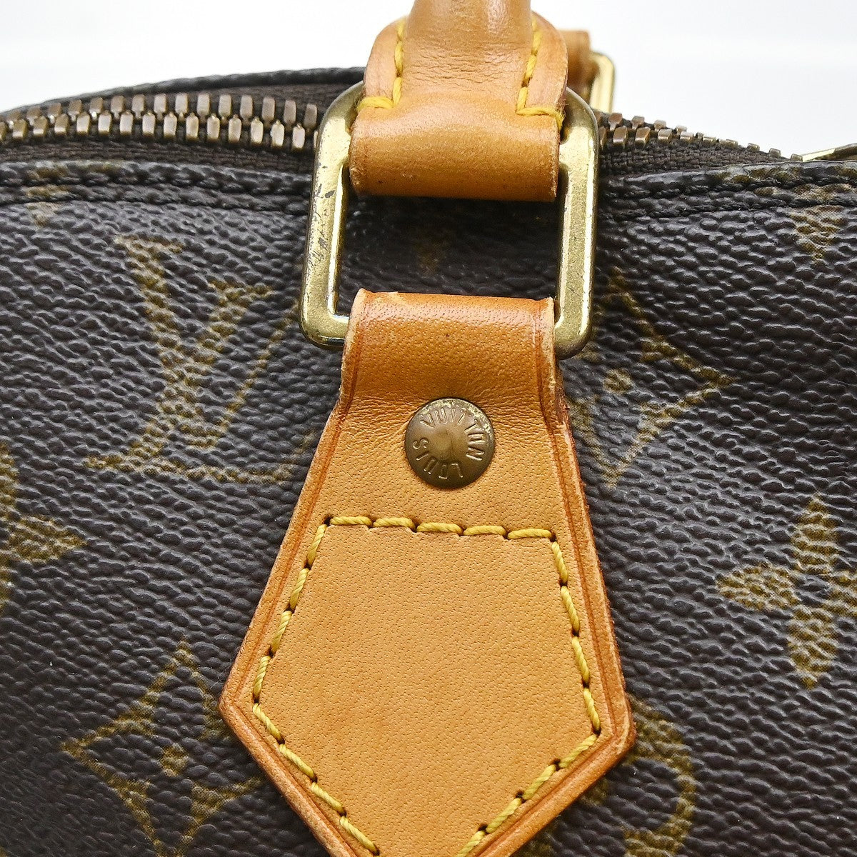 Louis Vuitton Alma Monogram Canvas Brown Canvas Handbag (Pre-Owned)