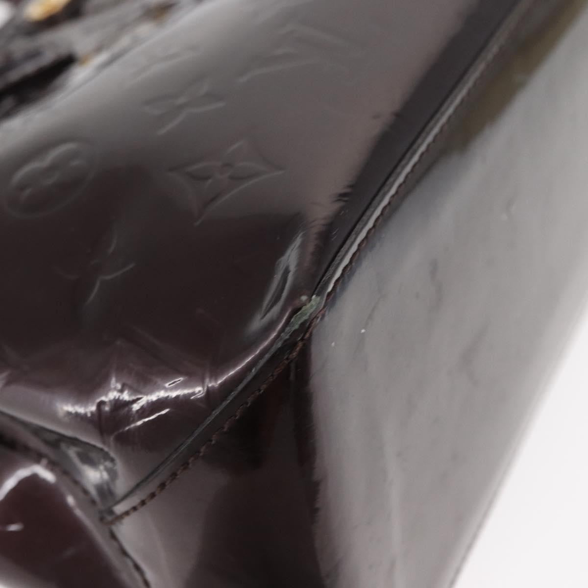 Louis Vuitton Wilshire Monogram Vernis Burgundy Patent_Leather Tote Bag Bag (Pre-Owned)