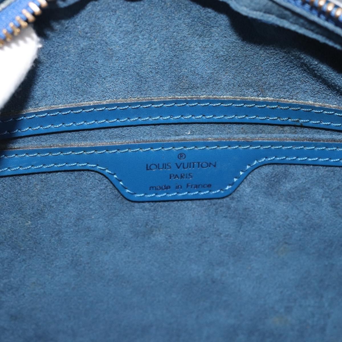 Louis Vuitton Soufflot Epi Leather Blue Leather Handbag (Pre-Owned)