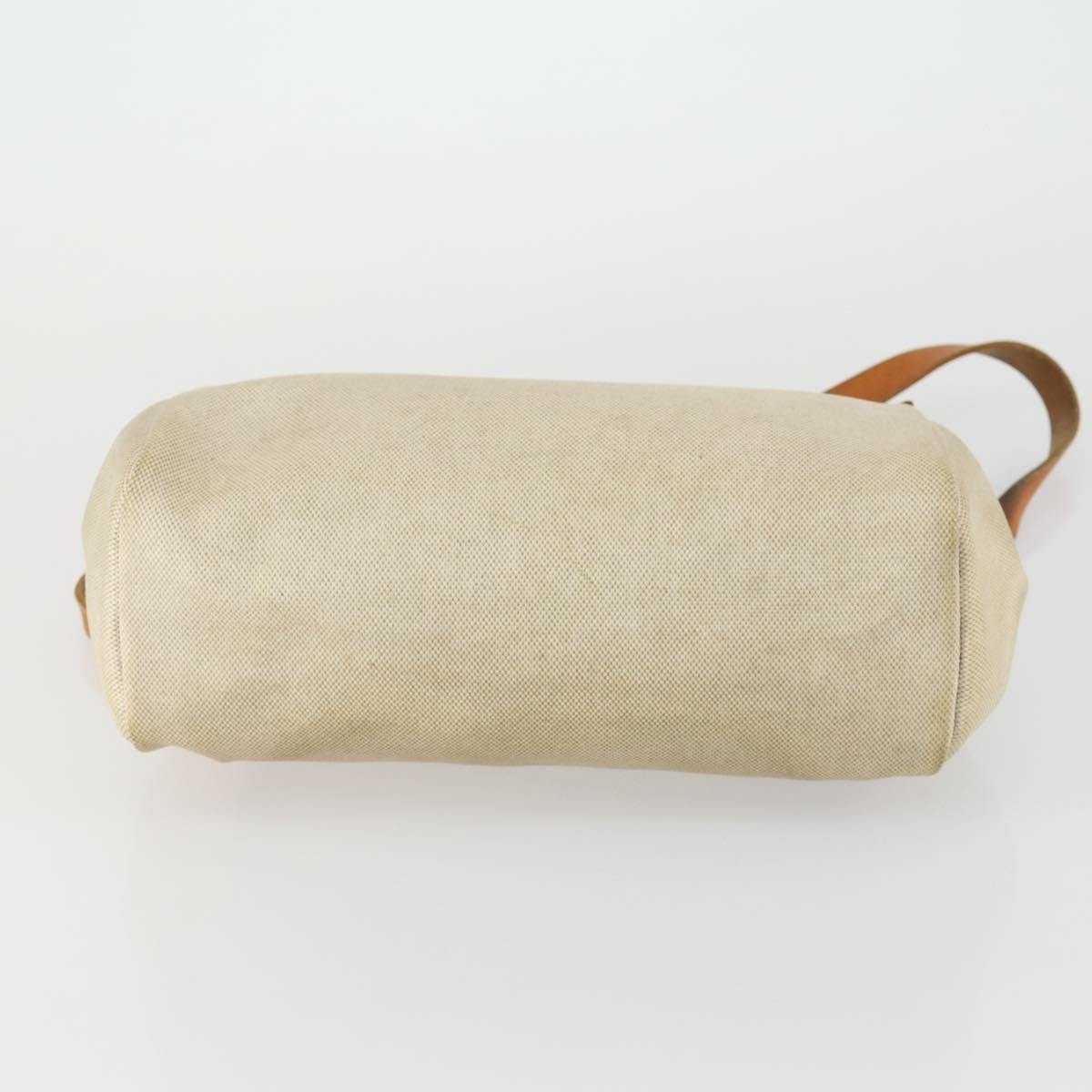 Hermes Herbag A Dos Toile Beige Canvas Backpack Bag (Pre-Owned)