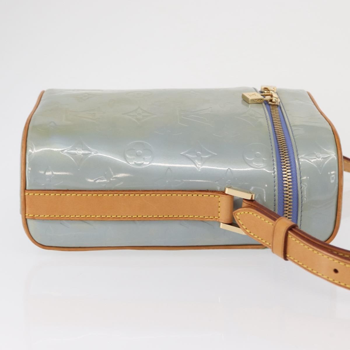 Louis Vuitton Sullivan Monogram Vernis Blue Patent_Leather Shoulder Bag Bag (Pre-Owned)