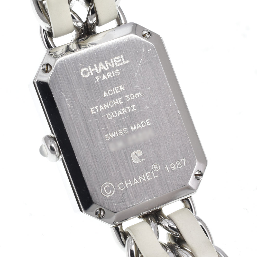 Chanel Premiere Rock Quartz Stainless Steel And Leather Watch (Pre-Owned)