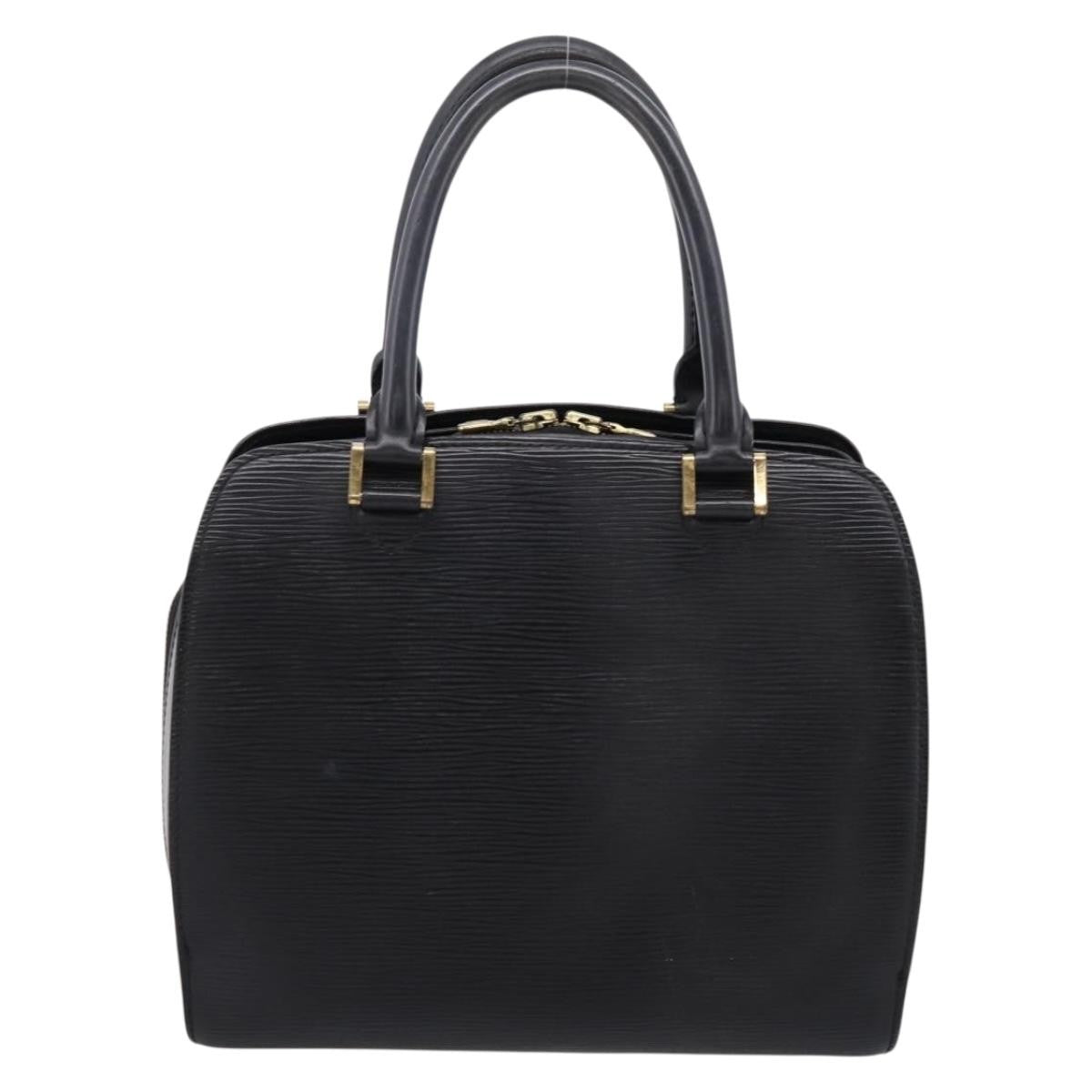 Louis Vuitton Pont Neuf Handbag Epi Leather Black Leather Handbag (Pre-Owned)
