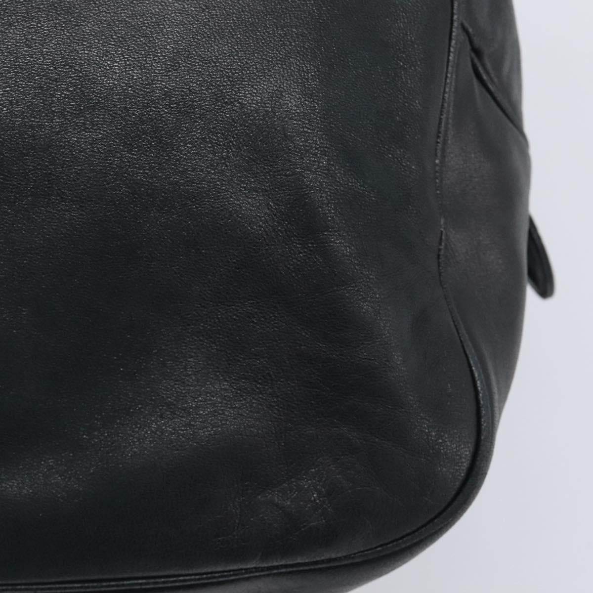 Christian Dior Handbag Leather Navy Leather Handbag (Pre-Owned)