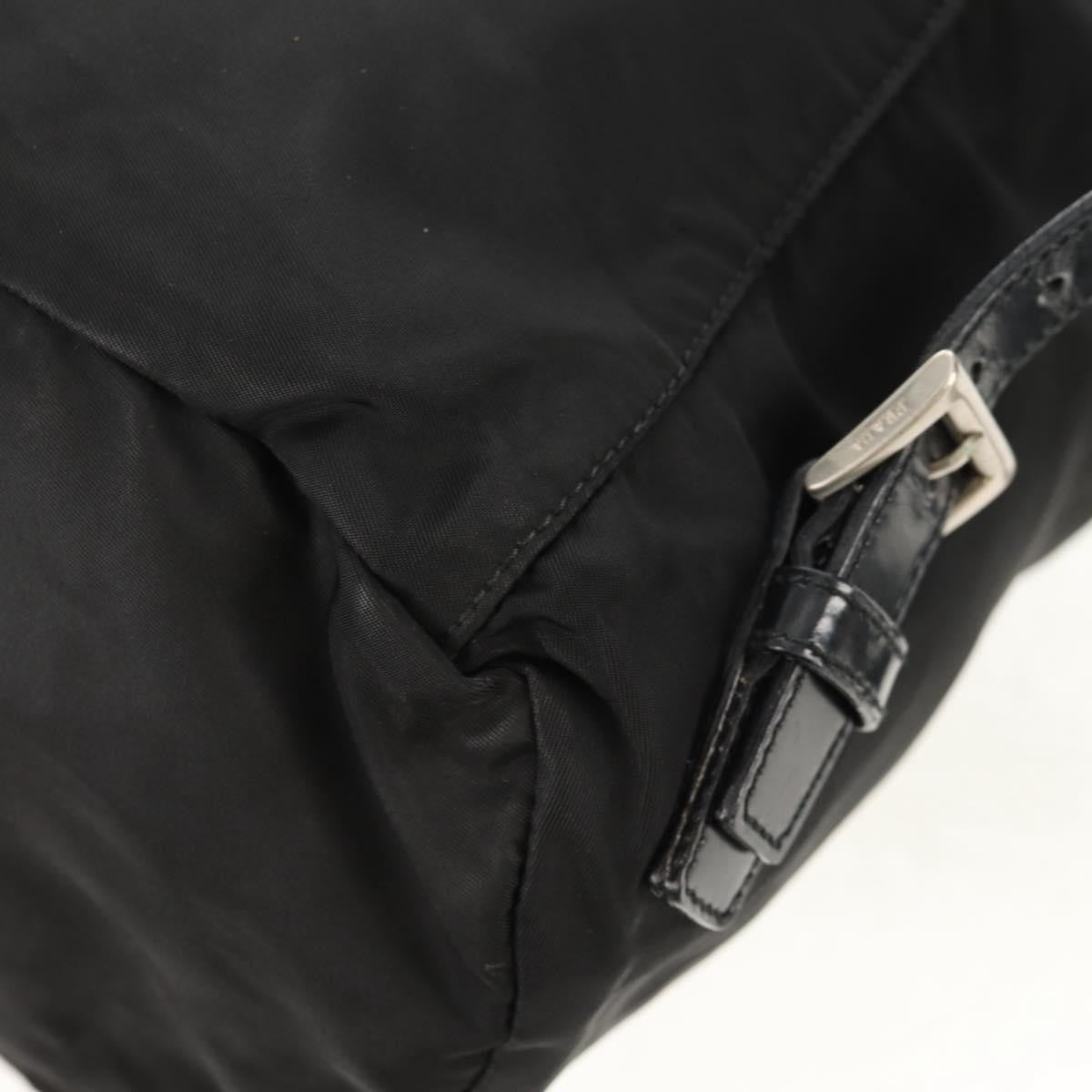 Prada Front Pocket Tessuto Black Nylon Backpack Bag (Pre-Owned)