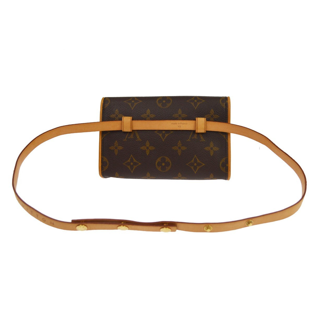 Louis Vuitton Florentine Pochette Canvas Brown Canvas Clutche & Pouche Bag (Pre-Owned)