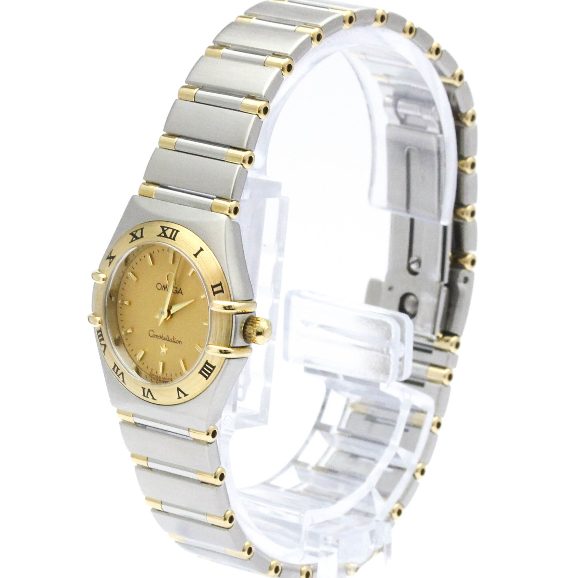 Omega Constellation Quartz Stainless Steel And Yellow Gold Watch (Pre-Owned)