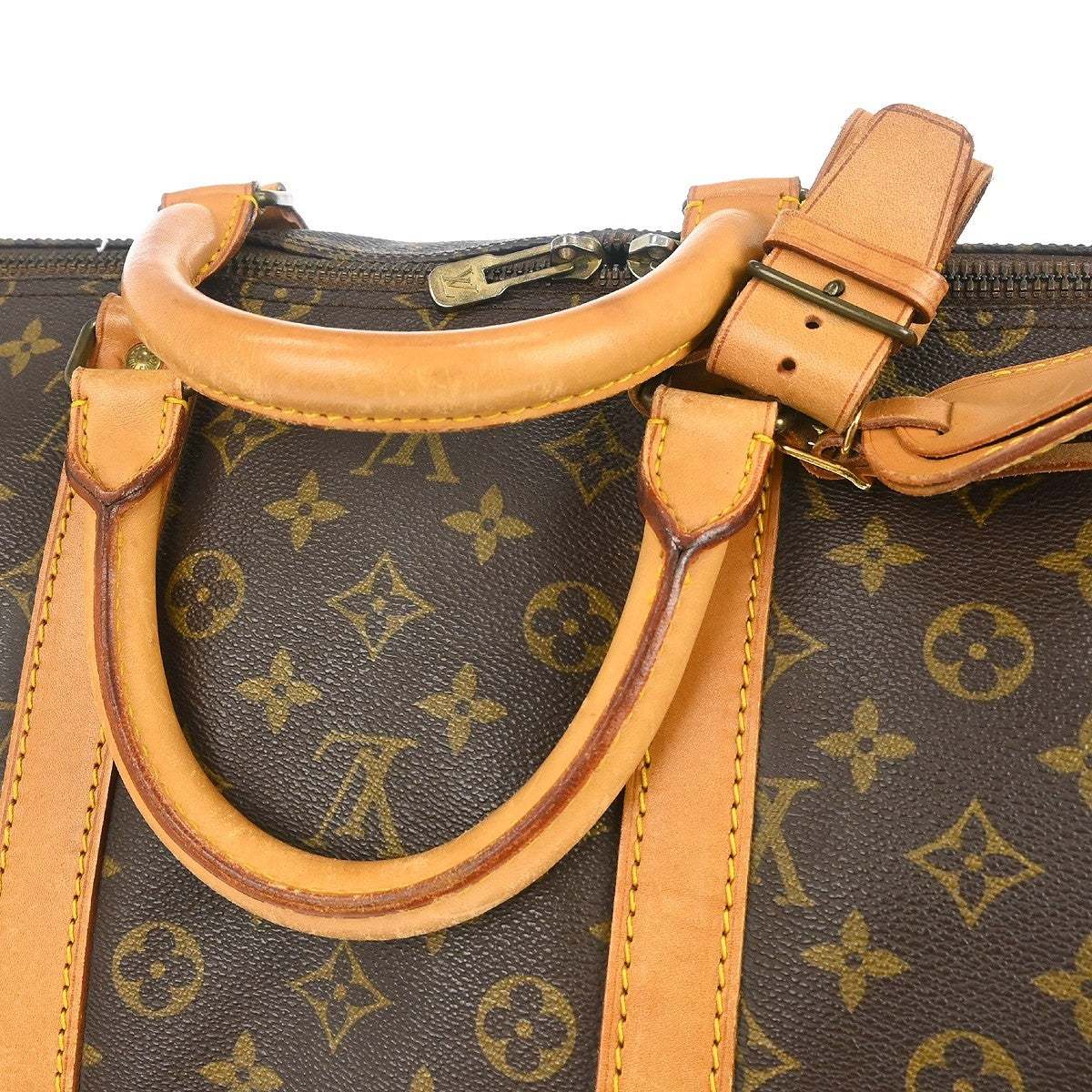 Louis Vuitton Keepall Monogram Brown Canvas Travel Bag Bag (Pre-Owned)