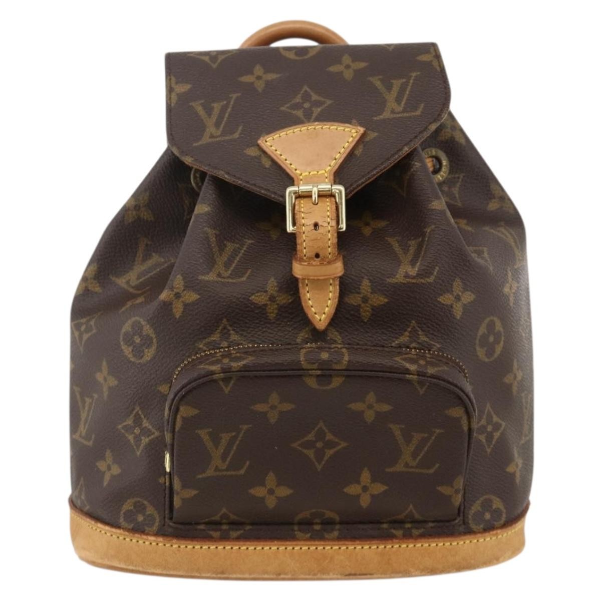 Louis Vuitton Vintage Montsouris Monogram Canvas Brown Canvas Backpack Bag (Pre-Owned)