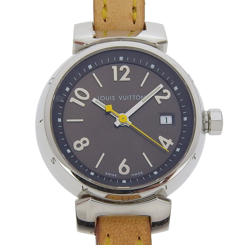 Louis Vuitton Tambour Quartz Stainless Steel Watch (Pre-Owned)