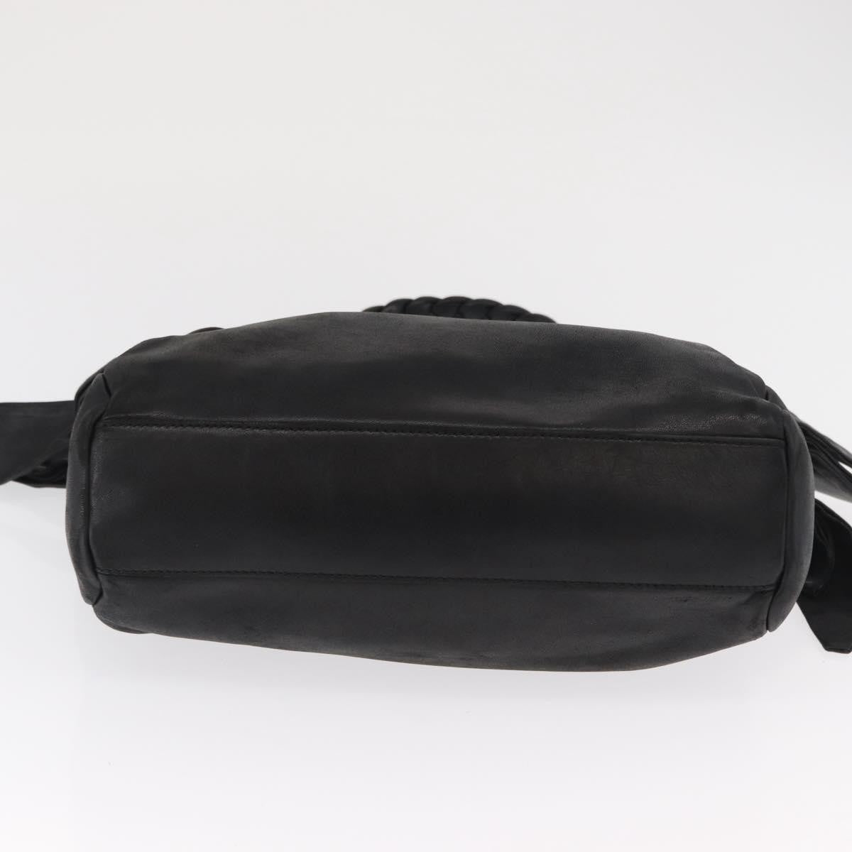 Salvatore Ferragamo Vintage Leather Black Leather Tote Bag Bag (Pre-Owned)