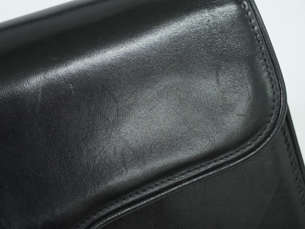 Gucci Shoulder Leather Black Leather Shoulder Bag Bag (Pre-Owned)