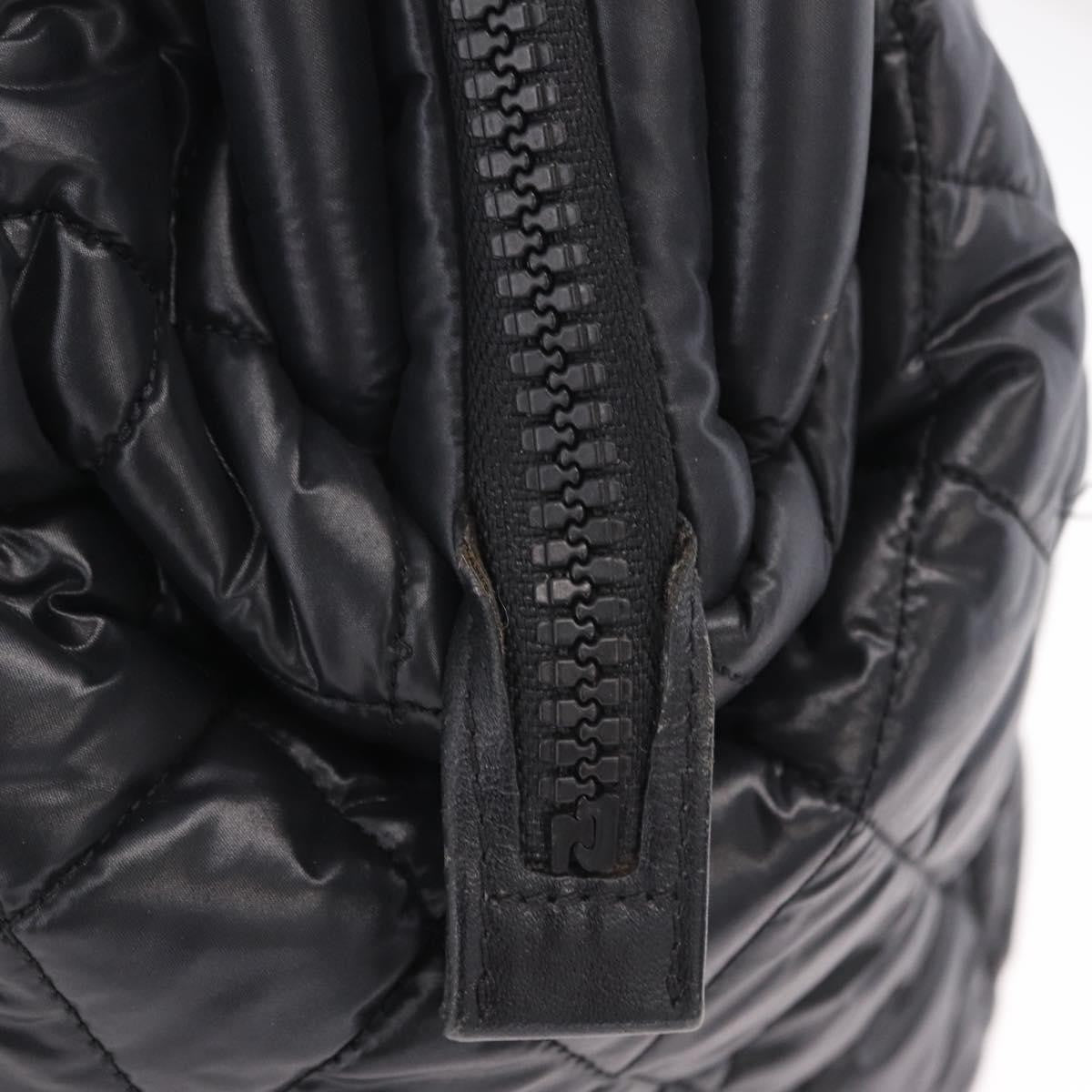 Chanel Coco Cocoon Bowling Quilted Nylon Black Nylon Handbag (Pre-Owned)