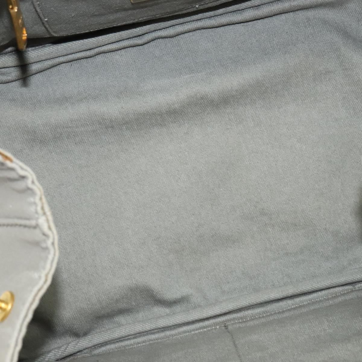 Prada Canapa Tote Canvas Gray Canvas Bag (Pre-Owned)