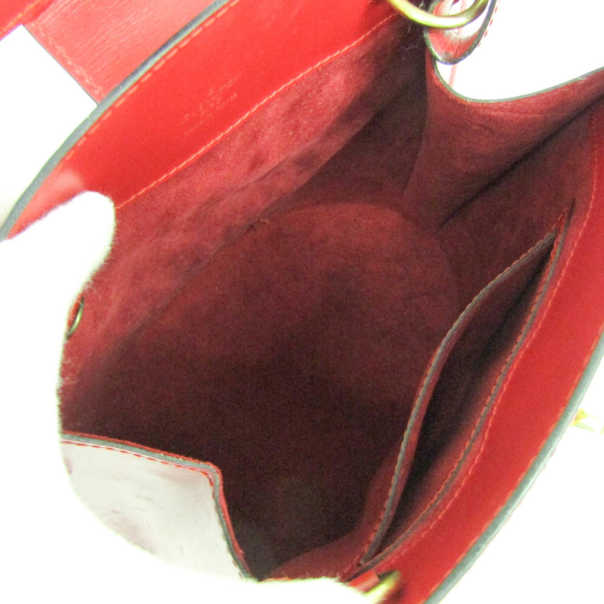 Louis Vuitton Cluny Epi Leather Red Leather Shoulder Bag Bag (Pre-Owned)