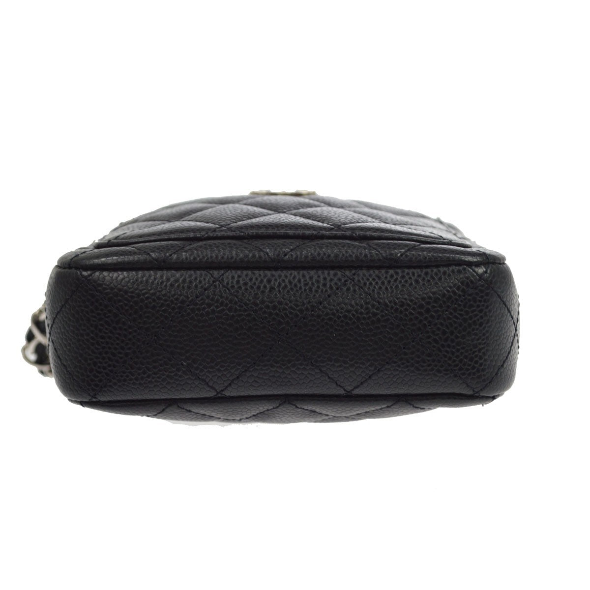 Chanel Vintage Shoulder Bag Quilted Caviar Black Leather Shoulder Bag Bag (Pre-Owned)