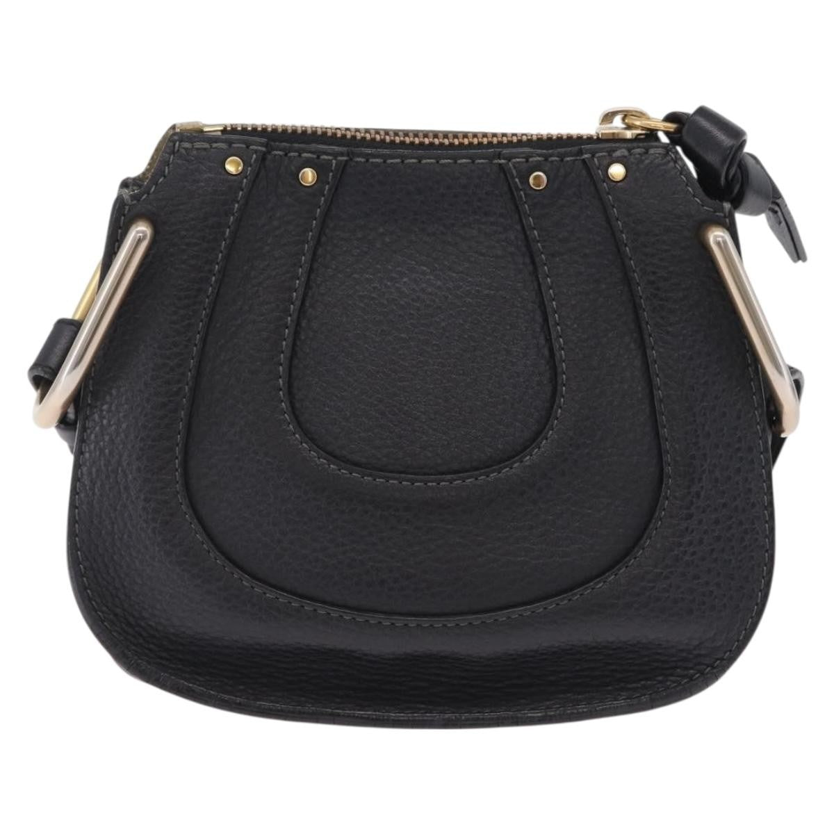 Chloe Hayley Hobo Leather Black Leather Shoulder Bag Bag (Pre-Owned)