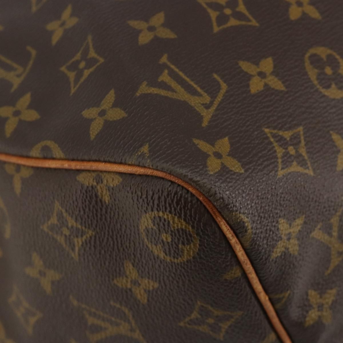 Louis Vuitton Keepall Monogram Canvas Brown Canvas Travel Bag Bag (Pre-Owned)
