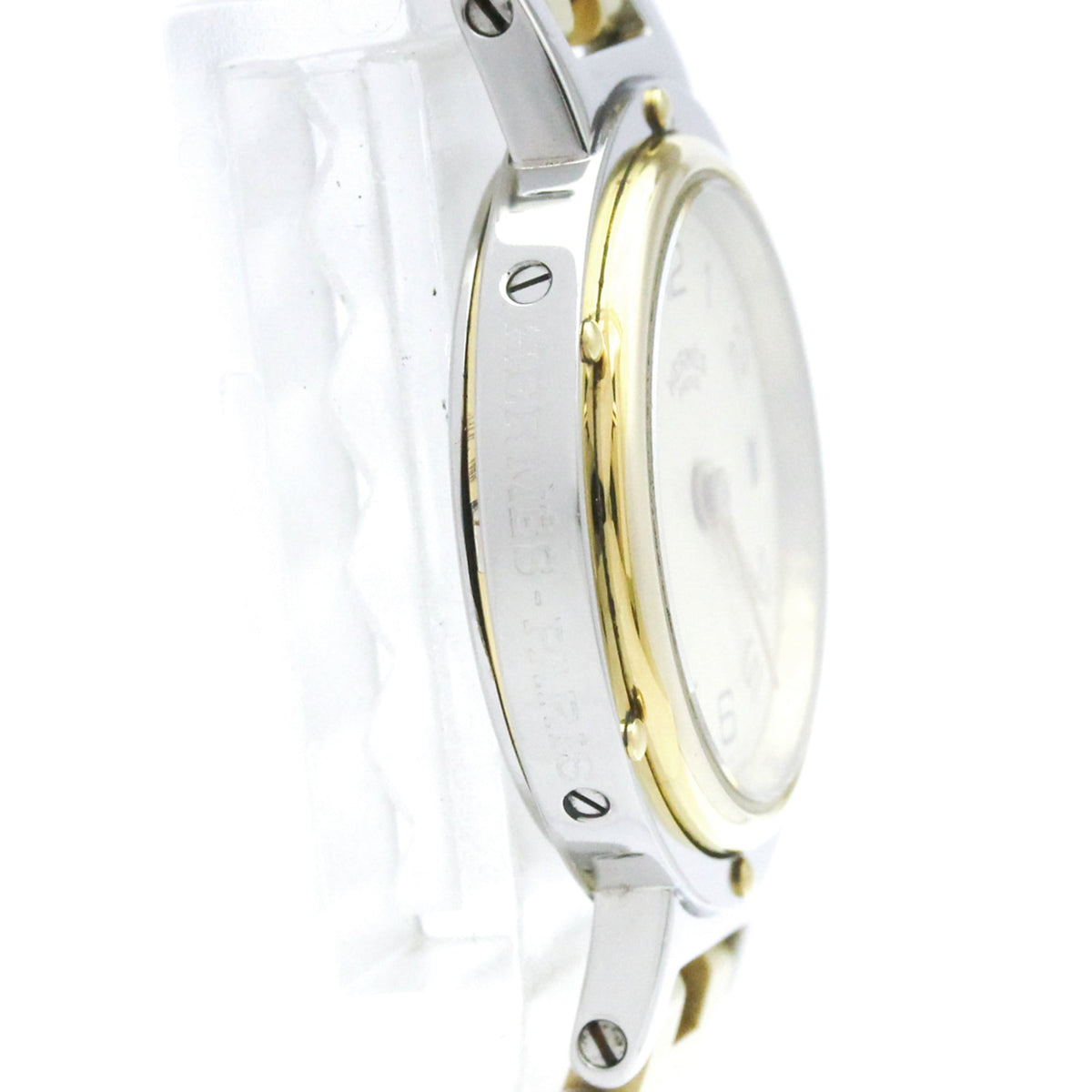 Hermes Clipper Quartz Stainless Steel And Plated Metal Watch (Pre-Owned)