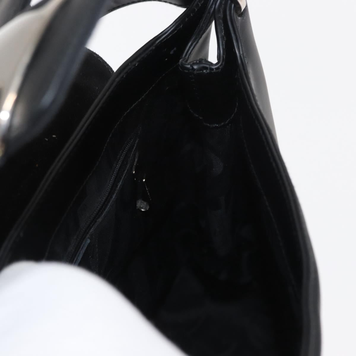 Salvatore Ferragamo Vala Leather Black Leather Shoulder Bag Bag (Pre-Owned)