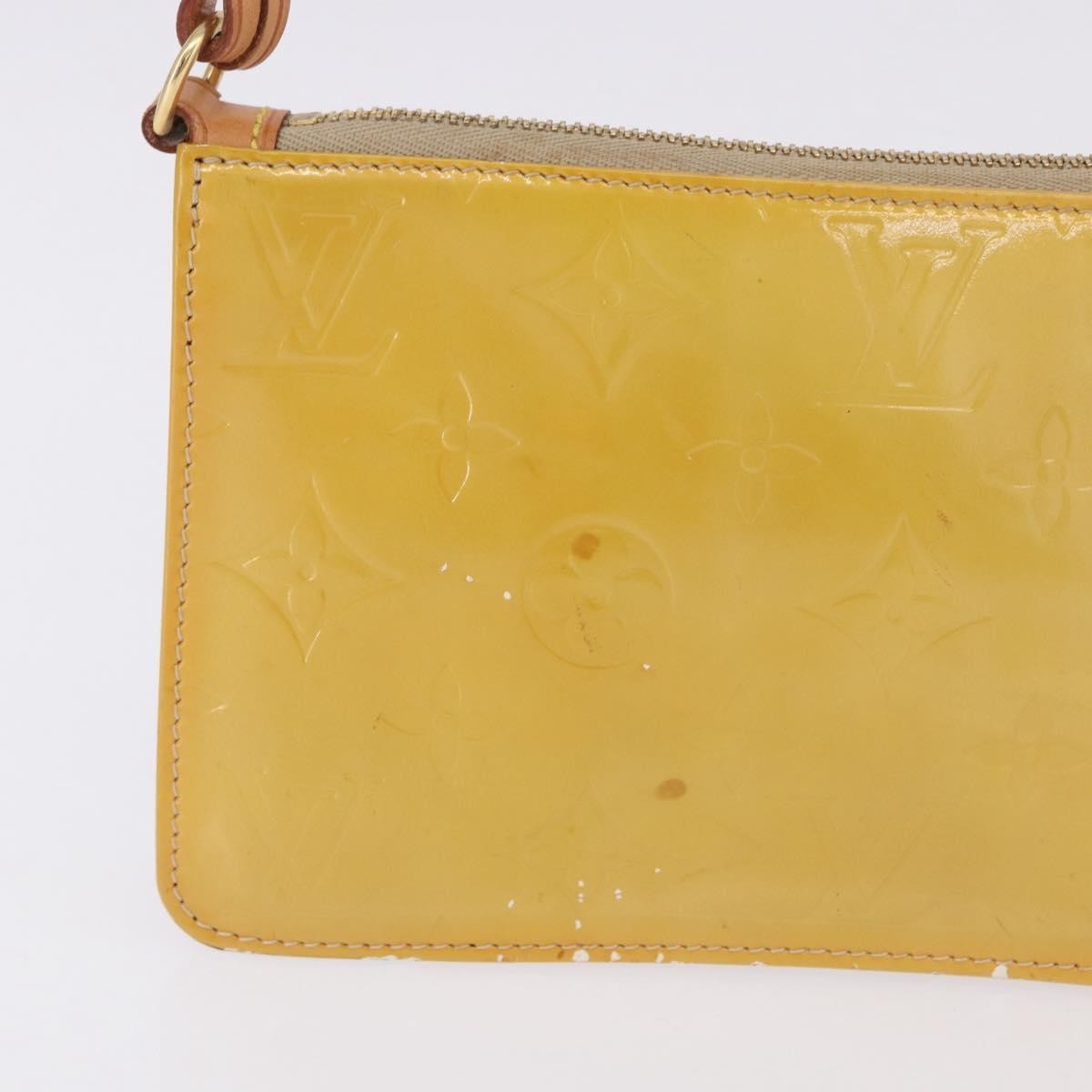 Louis Vuitton Lexington Pochette Monogram Vernis Beige Patent_Leather Clutche & Pouche Bag (Pre-Owned)