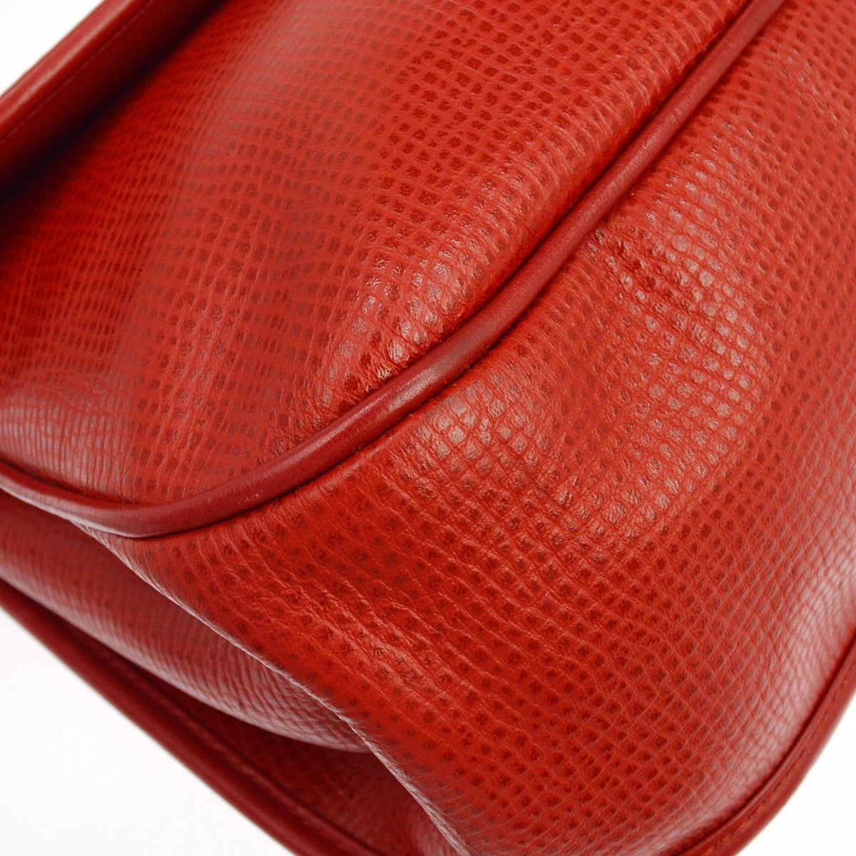 Christian Dior Shoulder Leather Red Leather Shoulder Bag Bag (Pre-Owned)