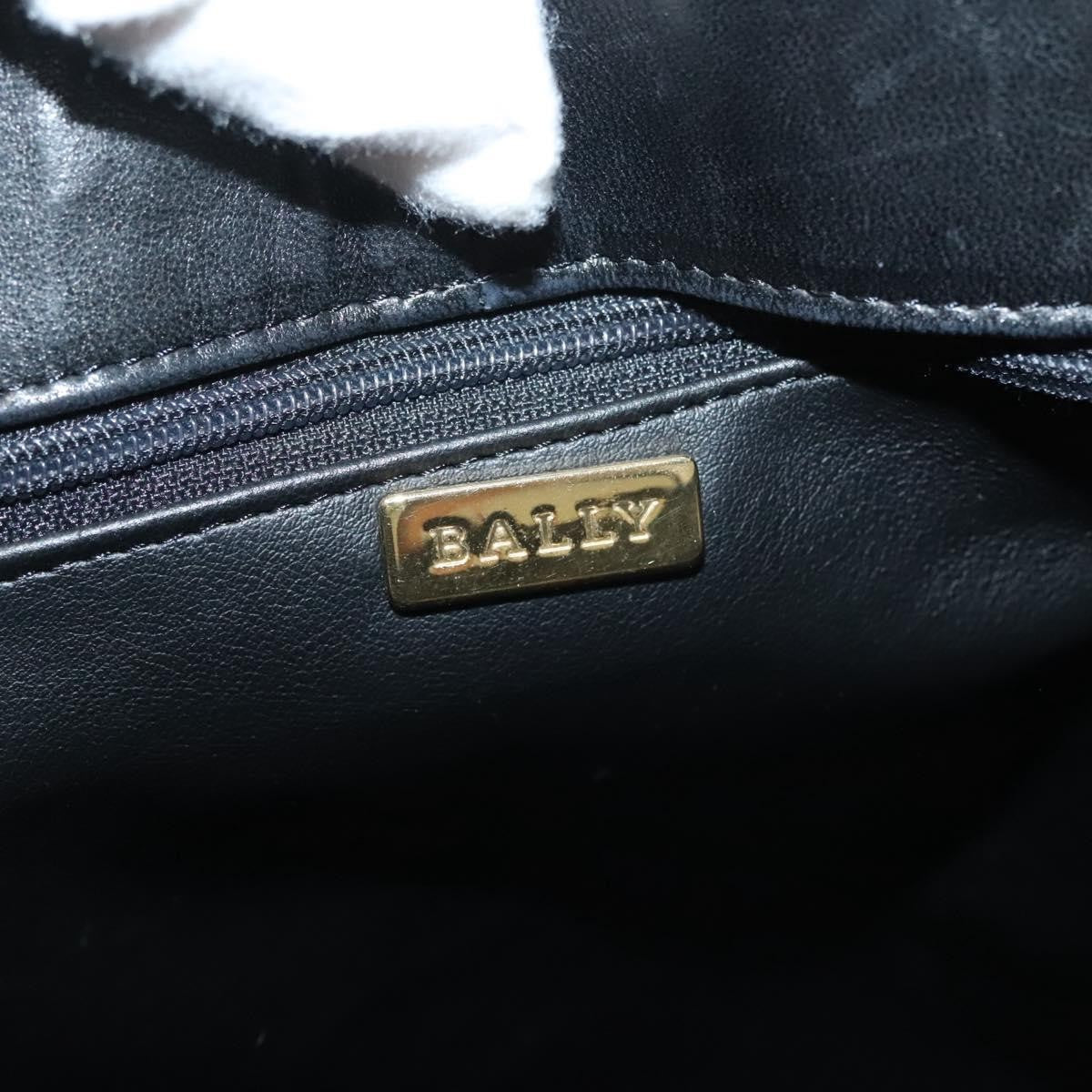 Bally Vintage Leather Black Leather Tote Bag Bag (Pre-Owned)