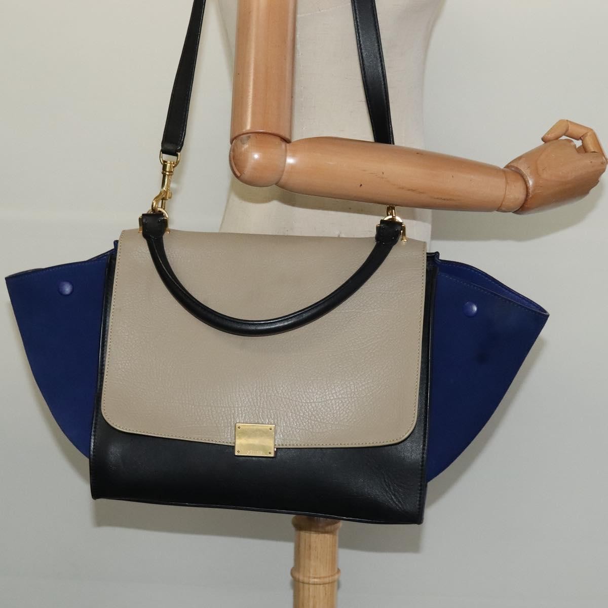 Celine Tricolor Trapeze Leather Multicolour Leather Handbag (Pre-Owned)