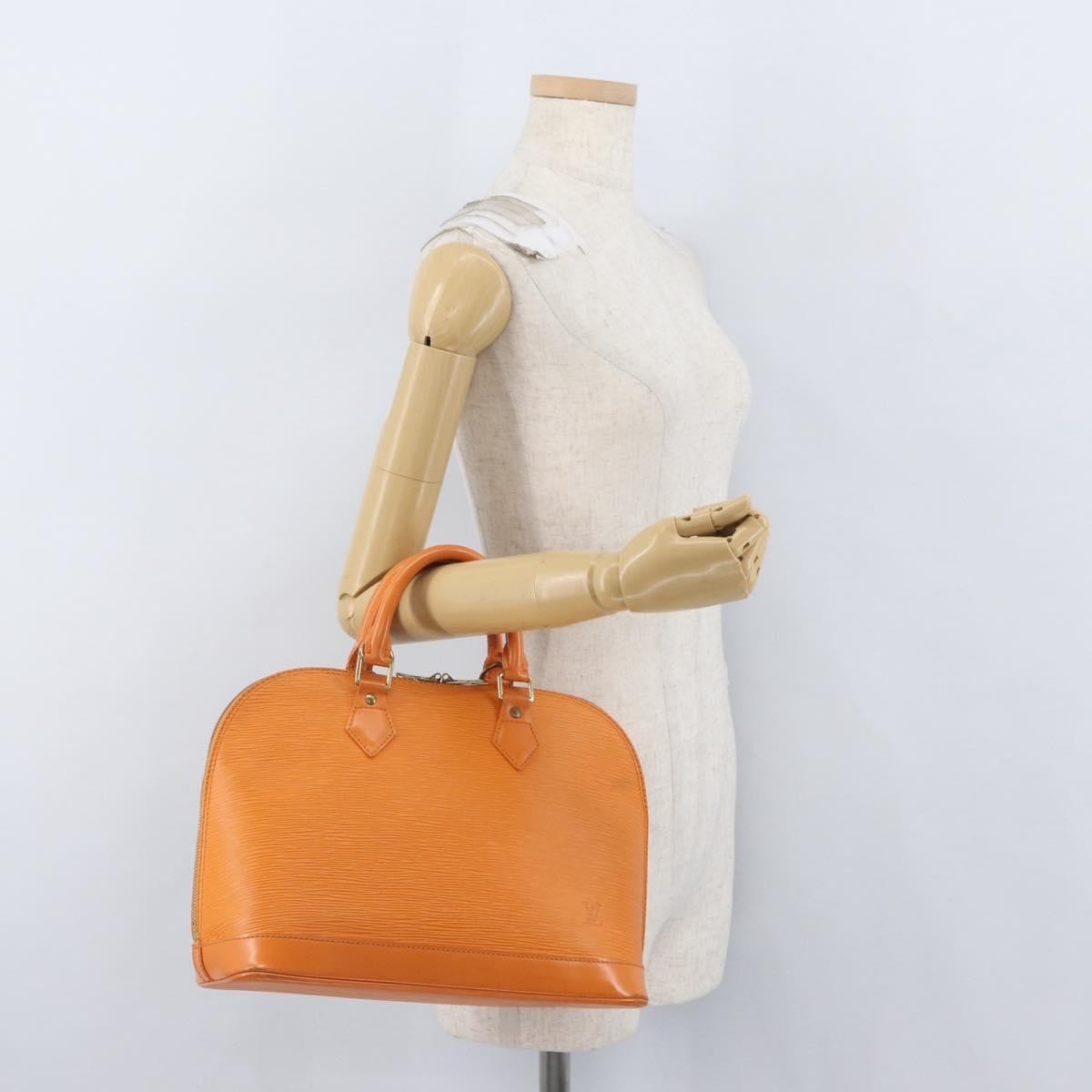 Louis Vuitton Vintage Alma Epi Leather Orange Leather Handbag (Pre-Owned)