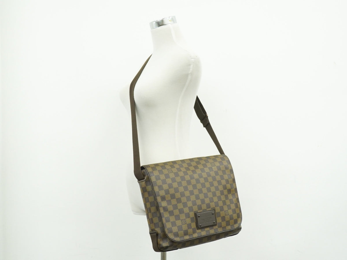 Louis Vuitton Brooklyn Damier Brown Canvas Handbag (Pre-Owned)