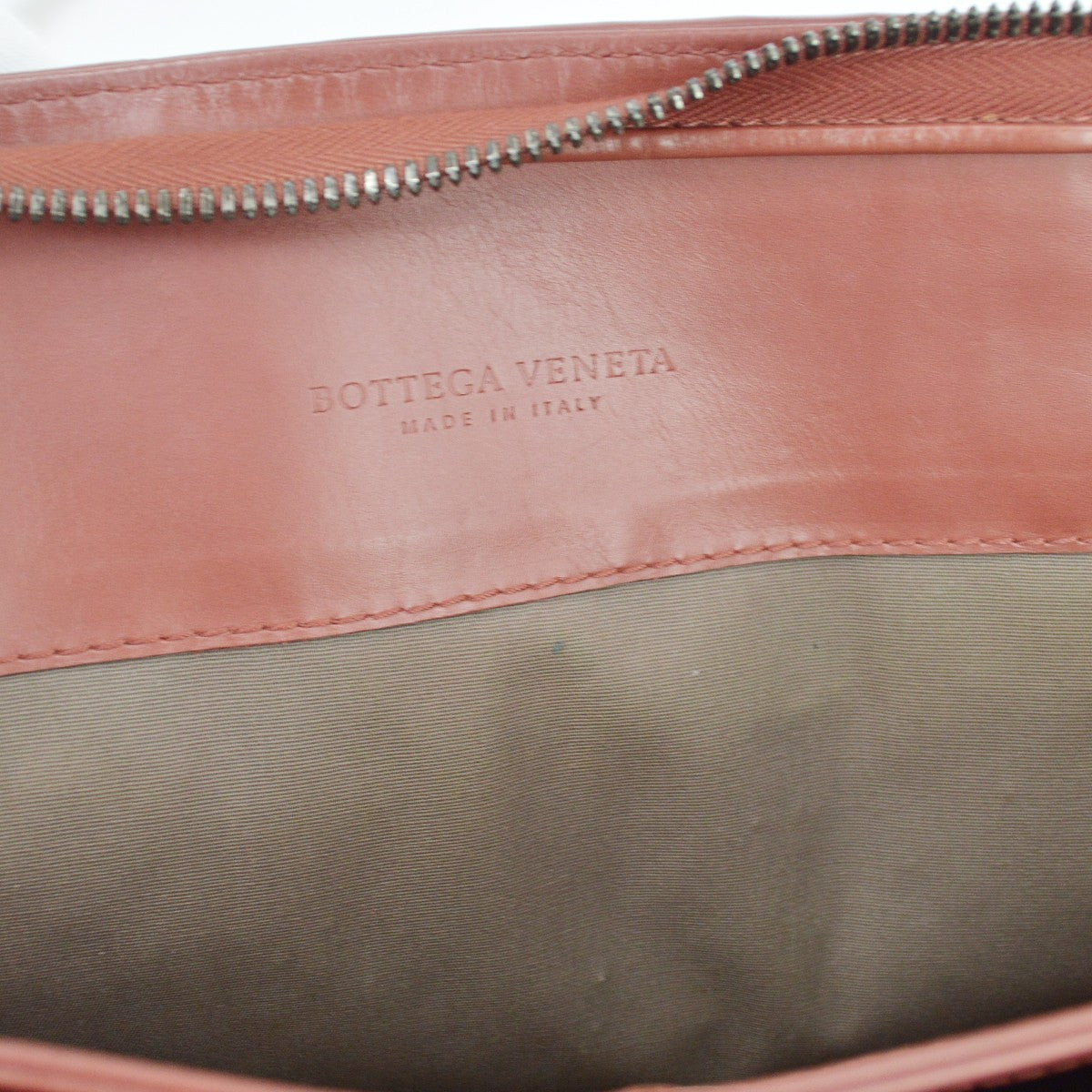 Bottega Veneta Soft Slim Intrecciato Nappa Brown Leather Briefcase Bag (Pre-Owned)